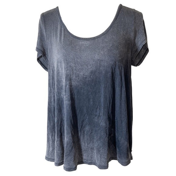American Eagle Outfitters Tops - American Eagle Soft & Sexy Gray Velvet Open Back Tee
